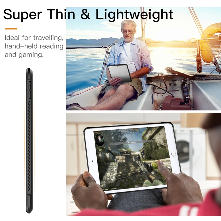 PC+TPU Transparent Shockproof Tablet Case For iPad mini 2019(Black) PC+TPU Transparent Shockproof Tablet Case For iPad mini 2019(Black)