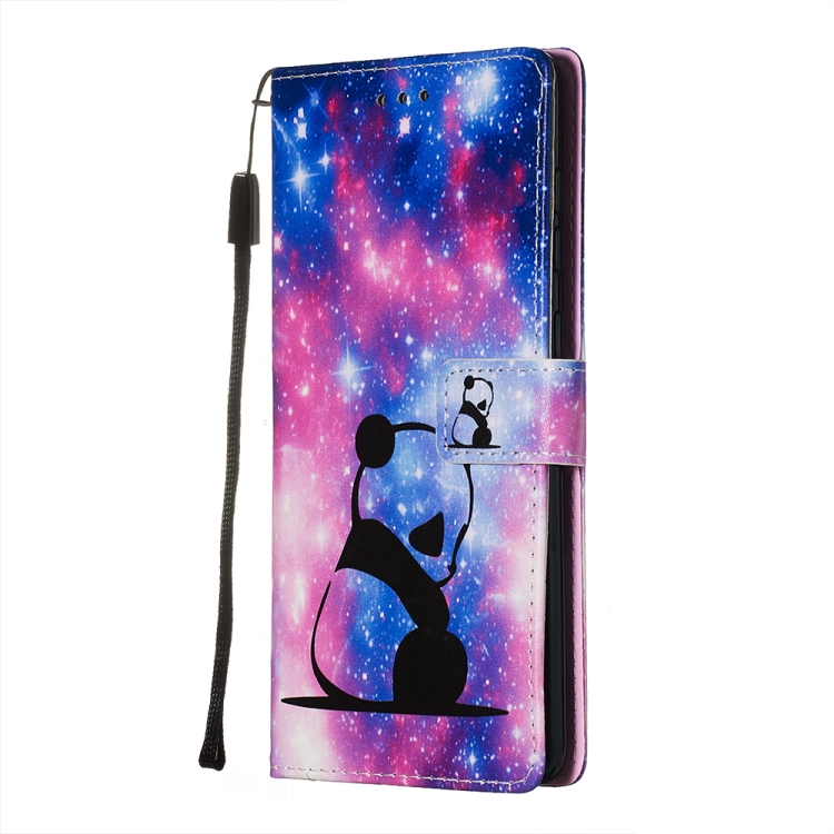 For Galaxy A71 Colored Drawing Pattern Plain Weave Horizontal Flip Leather Case with Holder & Card Slot & Wallet&Lanyard(Baby Panda) For Galaxy A71 Colored Drawing Pattern Plain Weave Horizontal Flip Leather Case with Holder & Card Slot & Wallet&Lanyard(Baby Panda)