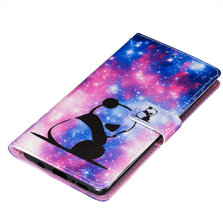 For Galaxy A71 Colored Drawing Pattern Plain Weave Horizontal Flip Leather Case with Holder & Card Slot & Wallet&Lanyard(Baby Panda) For Galaxy A71 Colored Drawing Pattern Plain Weave Horizontal Flip Leather Case with Holder & Card Slot & Wallet&Lanyard(Baby Panda)