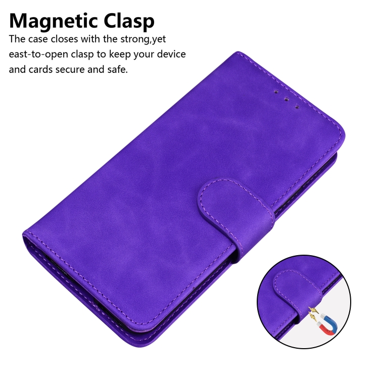 For Samsung Galaxy S20 FE/S20 Lite/S20 FE 5G Skin Feel Pure Color Flip Leather Phone Case(Purple) For Samsung Galaxy S20 FE/S20 Lite/S20 FE 5G Skin Feel Pure Color Flip Leather Phone Case(Purple)