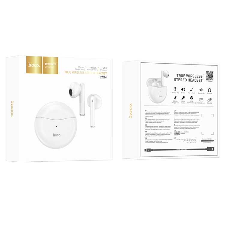 hoco EW14 True Wireless Stereo Bluetooth Earphone(White) hoco EW14 True Wireless Stereo Bluetooth Earphone(White)