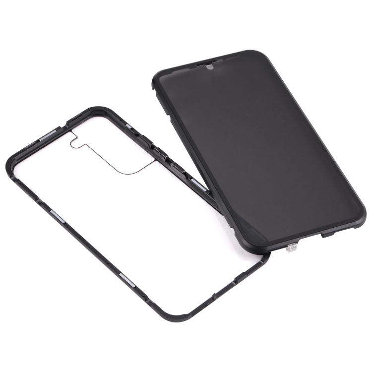 For Samsung Galaxy S22 5G Anti-peeping Magnetic Double-sided Tempered Glass Phone Case(Black) For Samsung Galaxy S22 5G Anti-peeping Magnetic Double-sided Tempered Glass Phone Case(Black)
