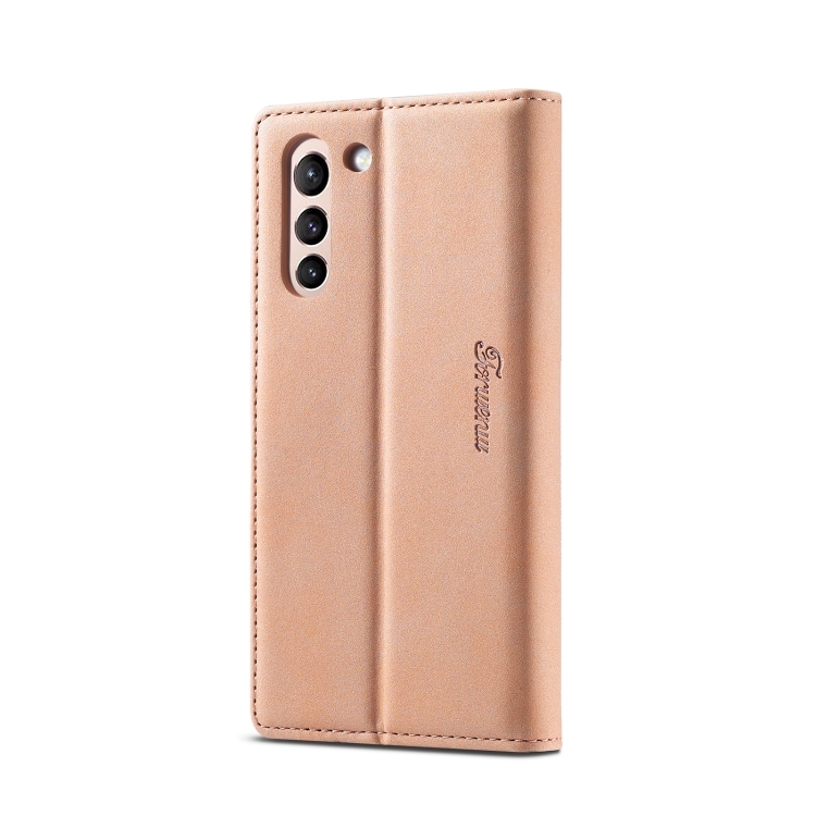 For Samsung Galaxy S22 5G Forwenw F1 Series Matte Strong Magnetism Leather Phone Case(Rose Gold) For Samsung Galaxy S22 5G Forwenw F1 Series Matte Strong Magnetism Leather Phone Case(Rose Gold)