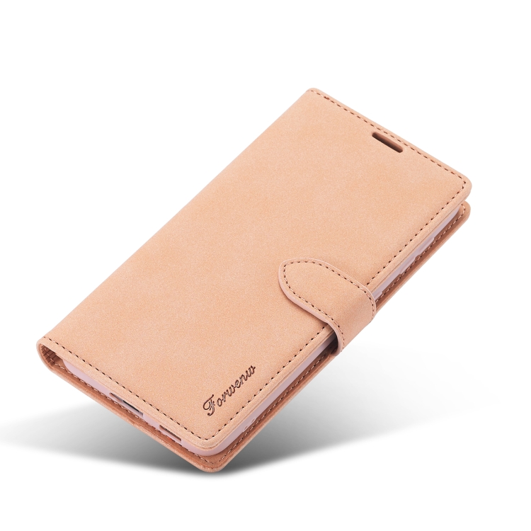 For Samsung Galaxy S22 5G Forwenw F1 Series Matte Strong Magnetism Leather Phone Case(Rose Gold) For Samsung Galaxy S22 5G Forwenw F1 Series Matte Strong Magnetism Leather Phone Case(Rose Gold)
