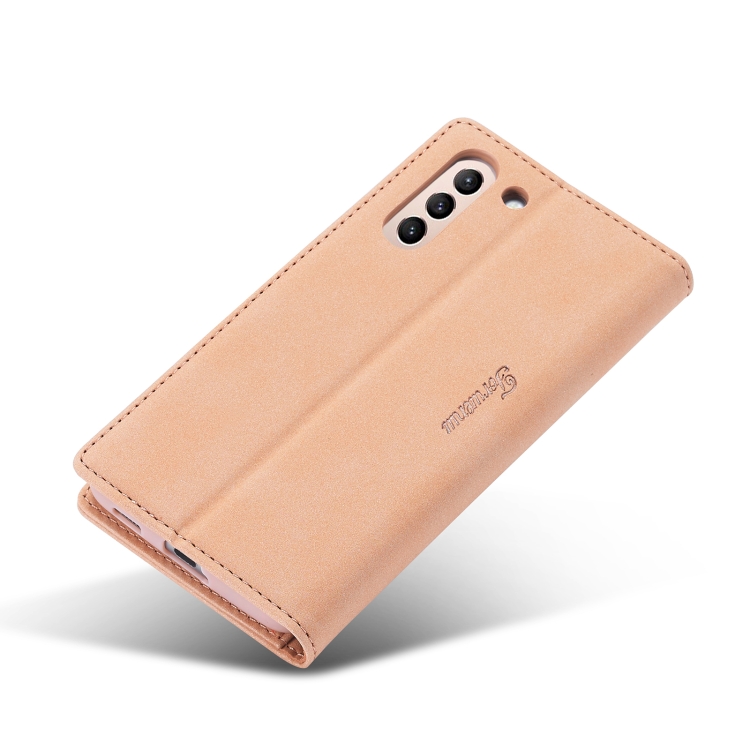 For Samsung Galaxy S22 5G Forwenw F1 Series Matte Strong Magnetism Leather Phone Case(Rose Gold) For Samsung Galaxy S22 5G Forwenw F1 Series Matte Strong Magnetism Leather Phone Case(Rose Gold)