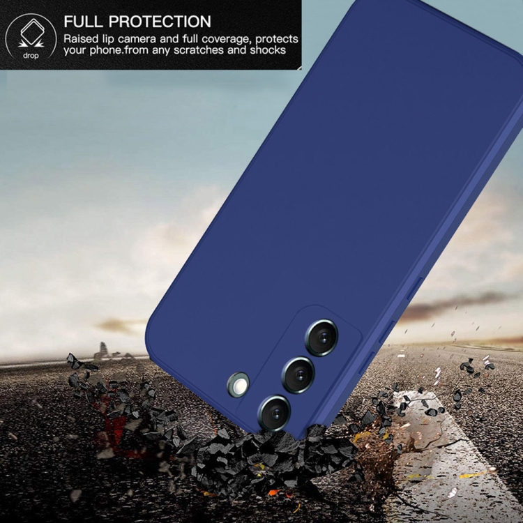 For Samsung Galaxy S22 5G Imitation Liquid Silicone 360 Full Body Phone Case(Purple) For Samsung Galaxy S22 5G Imitation Liquid Silicone 360 Full Body Phone Case(Purple)