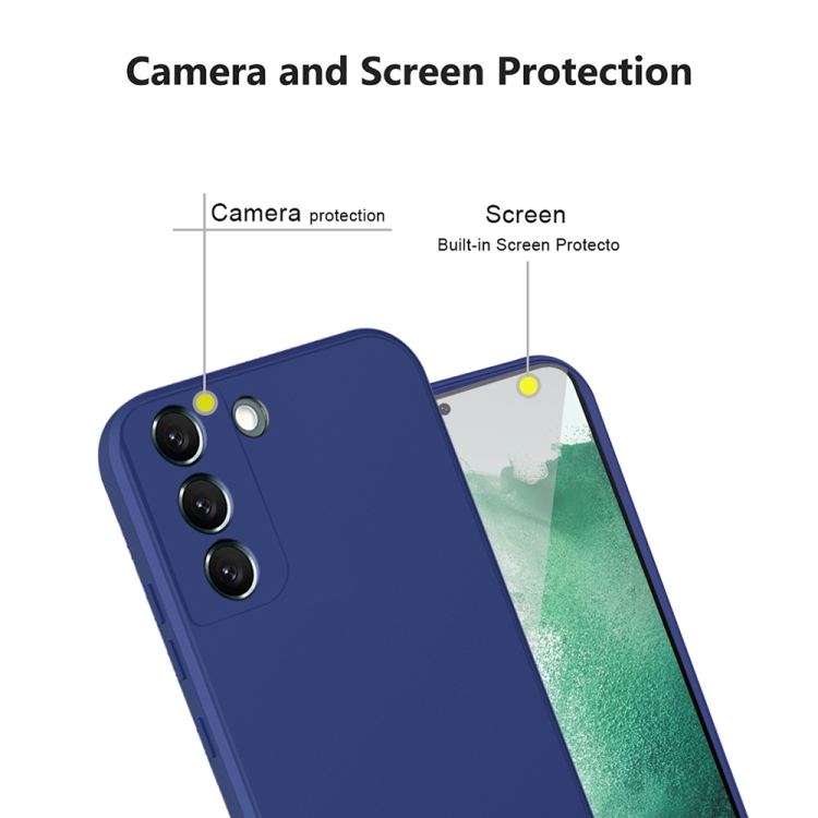 For Samsung Galaxy S22 5G Imitation Liquid Silicone 360 Full Body Phone Case(Purple) For Samsung Galaxy S22 5G Imitation Liquid Silicone 360 Full Body Phone Case(Purple)