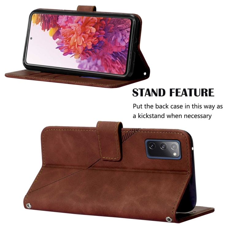 For Samsung Galaxy S20 Lite/S20 FE 4G & 5G Crossbody 3D Embossed Flip Leather Phone Case(Brown) For Samsung Galaxy S20 Lite/S20 FE 4G & 5G Crossbody 3D Embossed Flip Leather Phone Case(Brown)