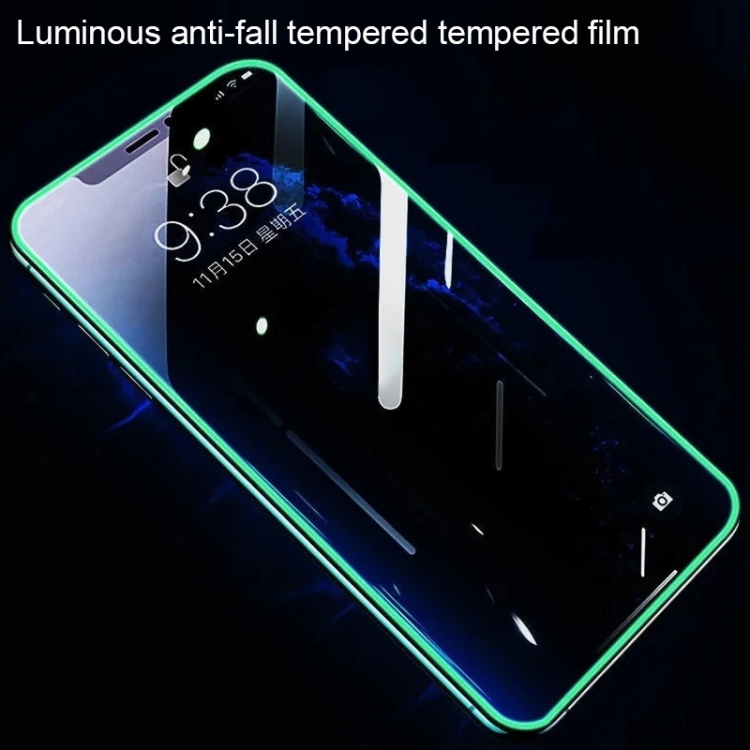 For iPhone 13 mini 25pcs Luminous Shatterproof Airbag Tempered Glass Film