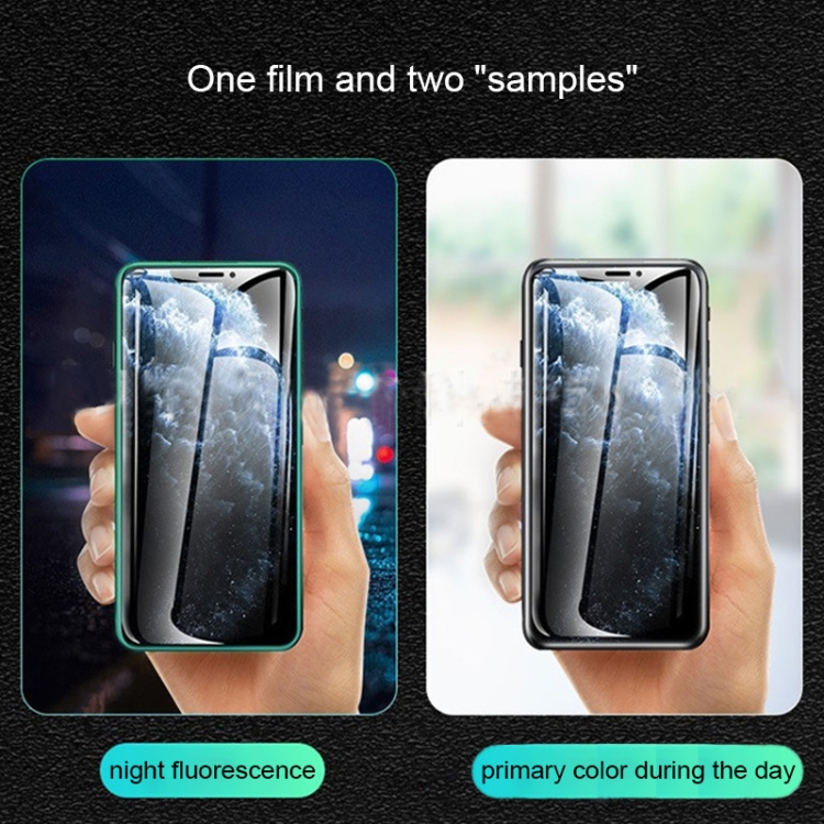 For iPhone 13 mini 25pcs Luminous Shatterproof Airbag Tempered Glass Film