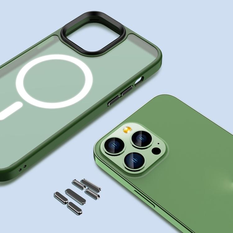 Skin Feel TPU + Frosted PC MagSafe Phone Case For iPhone 11 Pro(Green) Skin Feel TPU + Frosted PC MagSafe Phone Case For iPhone 11 Pro(Green)