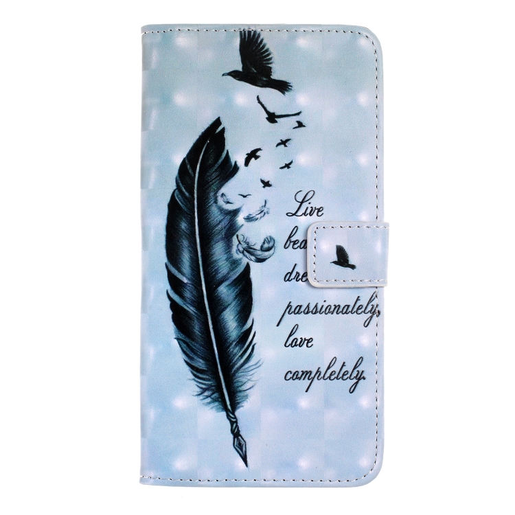 For iPhone 11 3D Coloured Drawing Horizontal Flip Leather Case, with Holder & Card Slots & Wallet(Feather) For iPhone 11 3D Coloured Drawing Horizontal Flip Leather Case, with Holder & Card Slots & Wallet(Feather)