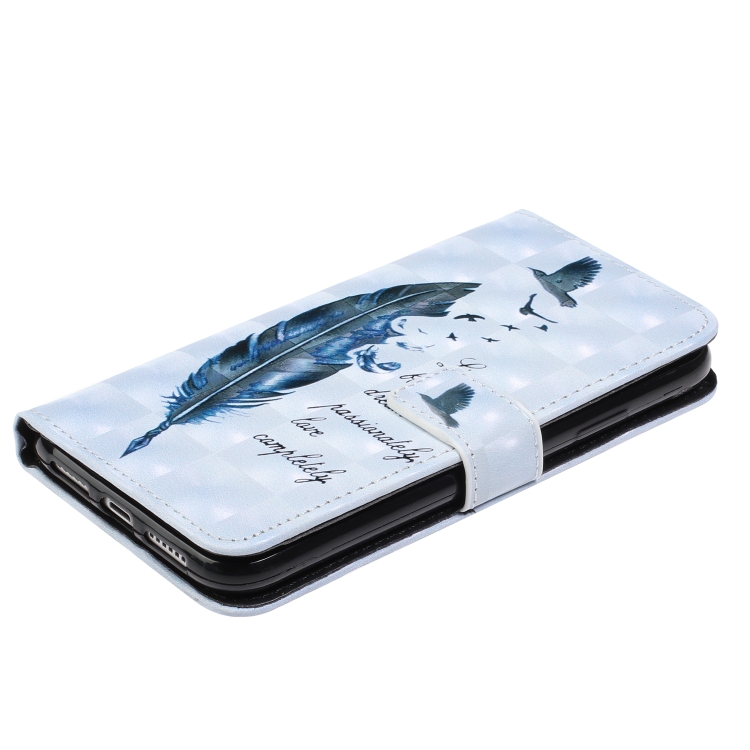 For iPhone 11 3D Coloured Drawing Horizontal Flip Leather Case, with Holder & Card Slots & Wallet(Feather) For iPhone 11 3D Coloured Drawing Horizontal Flip Leather Case, with Holder & Card Slots & Wallet(Feather)