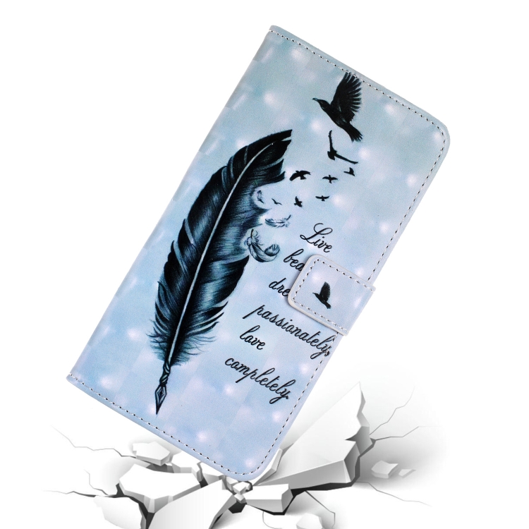 For iPhone 11 3D Coloured Drawing Horizontal Flip Leather Case, with Holder & Card Slots & Wallet(Feather) For iPhone 11 3D Coloured Drawing Horizontal Flip Leather Case, with Holder & Card Slots & Wallet(Feather)