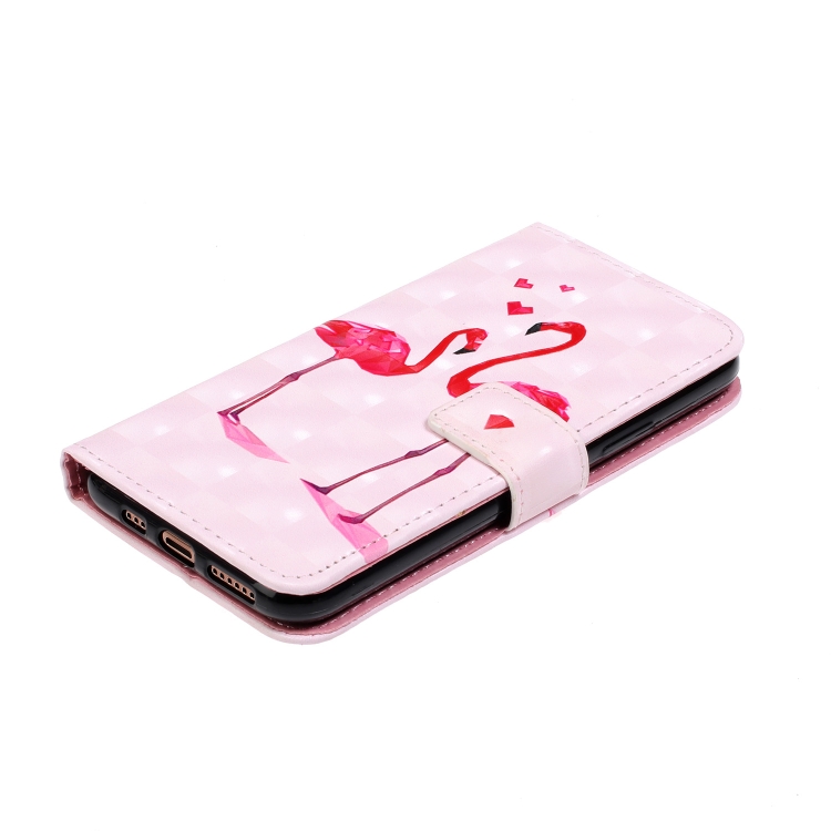 For iPhone 11 Pro 3D Coloured Drawing Horizontal Flip Leather Case, with Holder & Card Slots & Wallet(Flamingo) For iPhone 11 Pro 3D Coloured Drawing Horizontal Flip Leather Case, with Holder & Card Slots & Wallet(Flamingo)