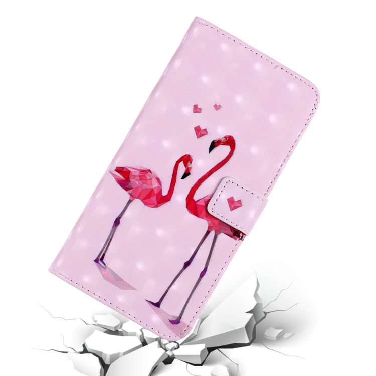 For iPhone 11 Pro 3D Coloured Drawing Horizontal Flip Leather Case, with Holder & Card Slots & Wallet(Flamingo) For iPhone 11 Pro 3D Coloured Drawing Horizontal Flip Leather Case, with Holder & Card Slots & Wallet(Flamingo)