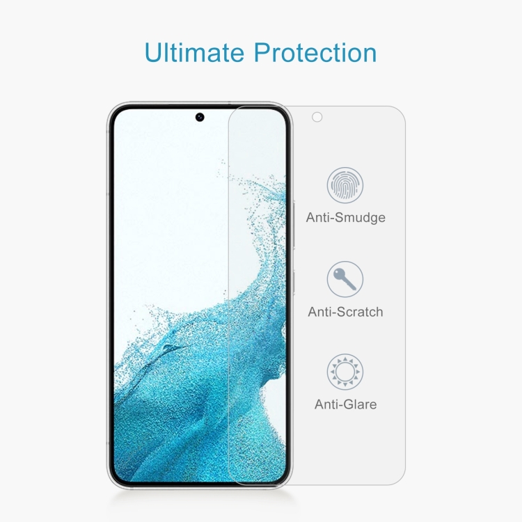 For Samsung Galaxy S22 5G 0.26mm 9H 2.5D Tempered Glass Film, Fingerprint Unlocking Is Not Supported For Samsung Galaxy S22 5G 0.26mm 9H 2.5D Tempered Glass Film, Fingerprint Unlocking Is Not Supported