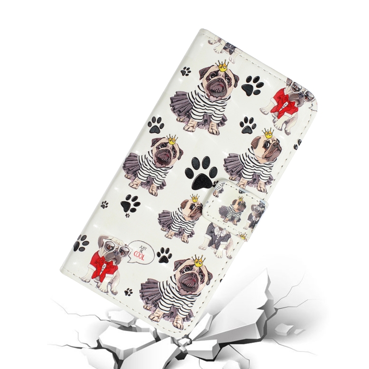 For iPhone 11 3D Embossed Horizontal Flip Leather Case, with Holder & Card Slots & Wallet & Photo Frame(Crown Dog) For iPhone 11 3D Embossed Horizontal Flip Leather Case, with Holder & Card Slots & Wallet & Photo Frame(Crown Dog)