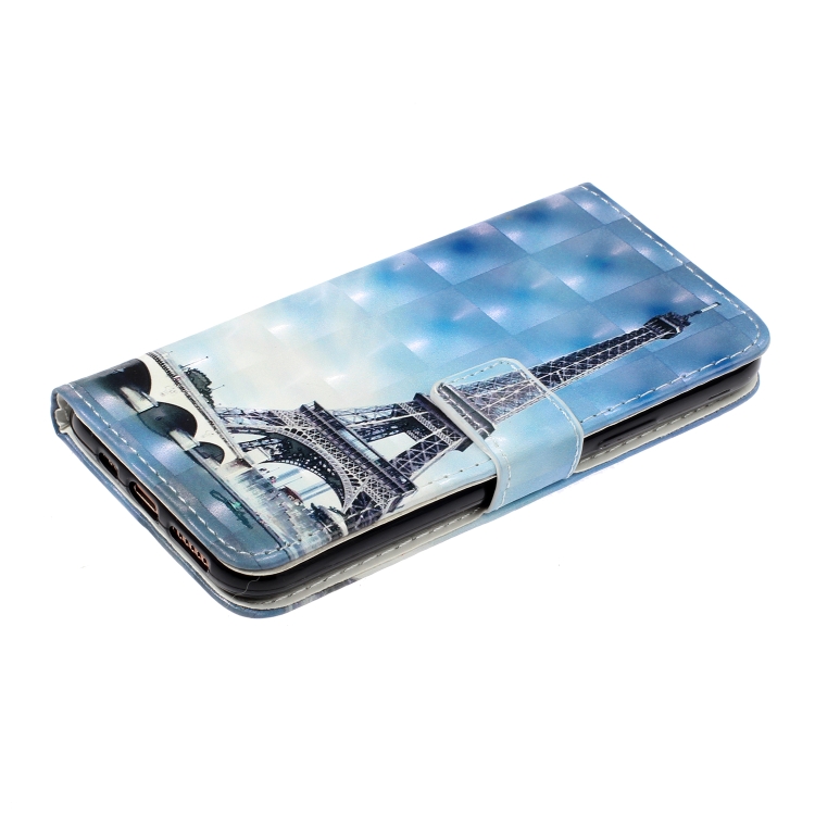 For iPhone 11 Pro 3D Embossed Horizontal Flip Leather Case, with Holder & Card Slots & Wallet & Photo Frame(Blue Tower) For iPhone 11 Pro 3D Embossed Horizontal Flip Leather Case, with Holder & Card Slots & Wallet & Photo Frame(Blue Tower)