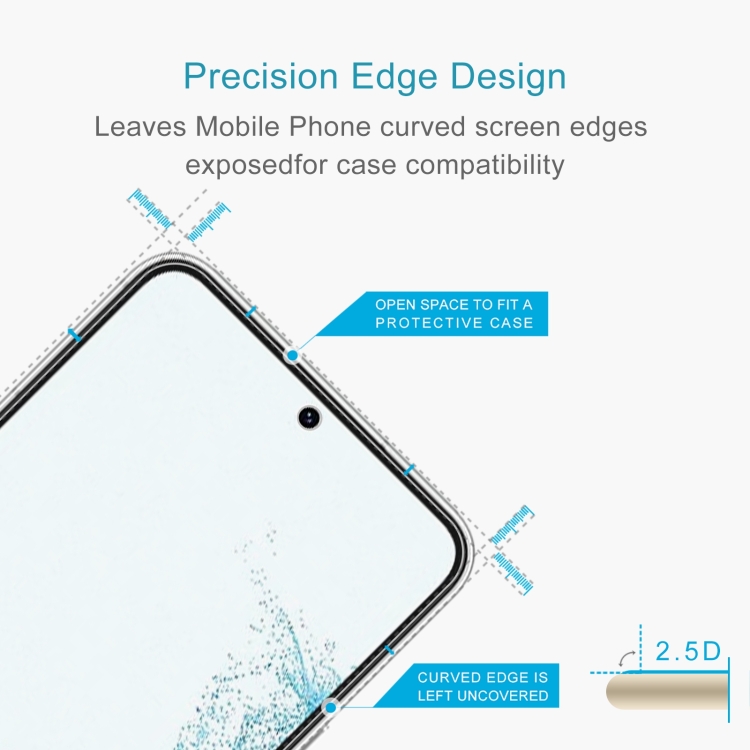 For Samsung Galaxy S22 5G 10pcs 0.26mm 9H 2.5D Tempered Glass Film, Fingerprint Unlocking Is Not Supported For Samsung Galaxy S22 5G 10pcs 0.26mm 9H 2.5D Tempered Glass Film, Fingerprint Unlocking Is Not Supported