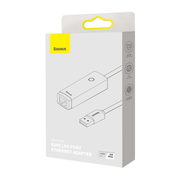 Adaptateur Ethernet - USB C blanc