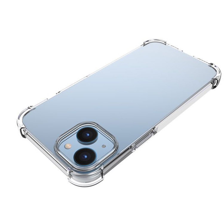 For iPhone 14 Shockproof TPU Phone Case  (Transparent) - 1