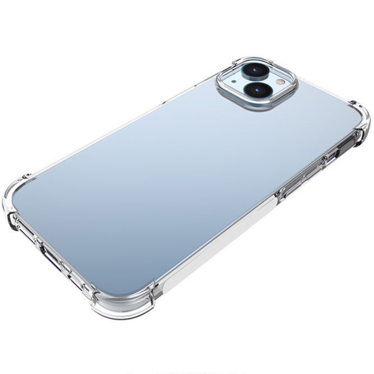 For iPhone 14 Shockproof TPU Phone Case  (Transparent) - 3