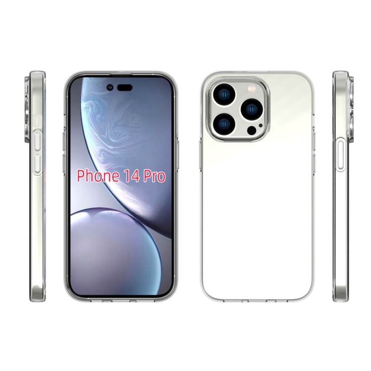 For iPhone 14 Pro Transparent TPU Phone Case For iPhone 14 Pro Transparent TPU Phone Case