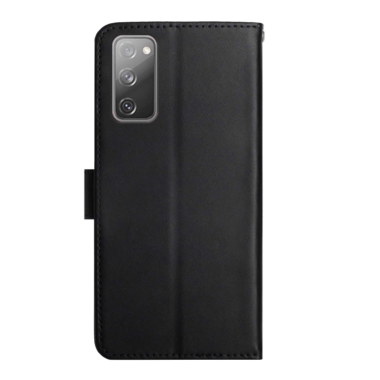 For Samsung Galaxy S20 FE Genuine Leather Fingerprint-proof Horizontal Flip Phone Case(Black) For Samsung Galaxy S20 FE Genuine Leather Fingerprint-proof Horizontal Flip Phone Case(Black)