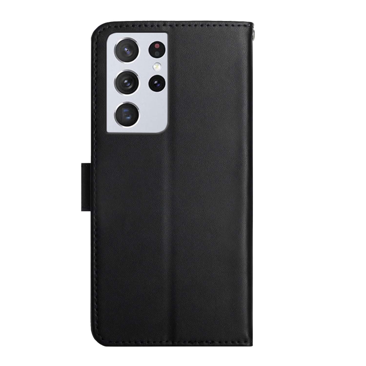 For Samsung Galaxy S21 Ultra 5G Genuine Leather Fingerprint-proof Horizontal Flip Phone Case(Black) For Samsung Galaxy S21 Ultra 5G Genuine Leather Fingerprint-proof Horizontal Flip Phone Case(Black)