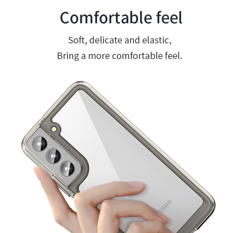 For Samsung Galaxy S22 5G Colorful Series Acrylic + TPU Phone Case(Transparent) For Samsung Galaxy S22 5G Colorful Series Acrylic + TPU Phone Case(Transparent)