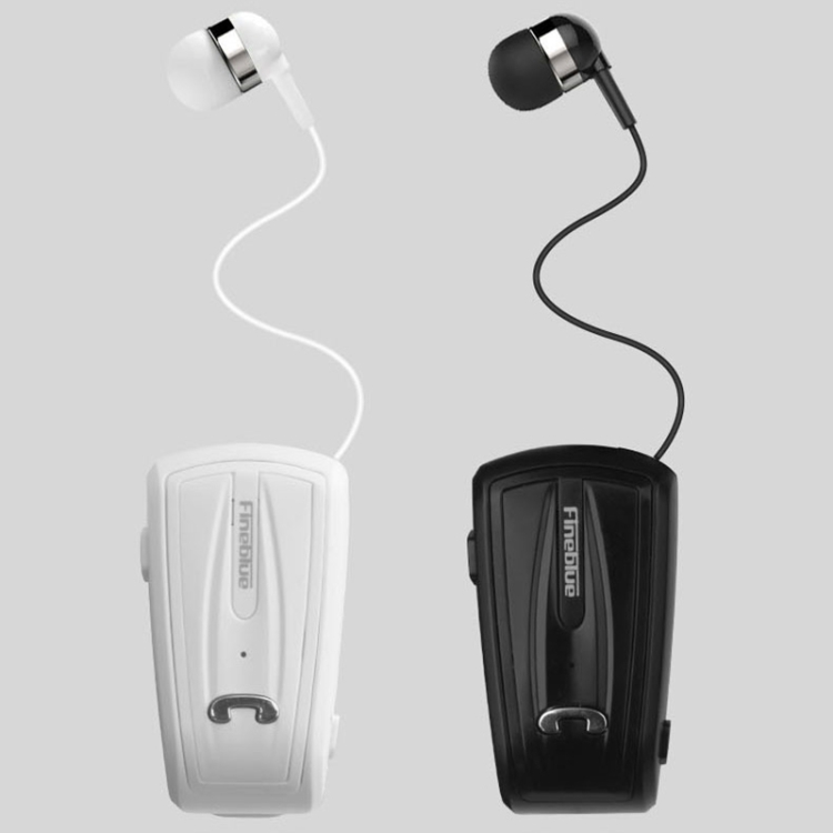 Fineblue F-V6 Lavalier Pull Cable Bluetooth 4.0 Earphone(White) Fineblue F-V6 Lavalier Pull Cable Bluetooth 4.0 Earphone(White)