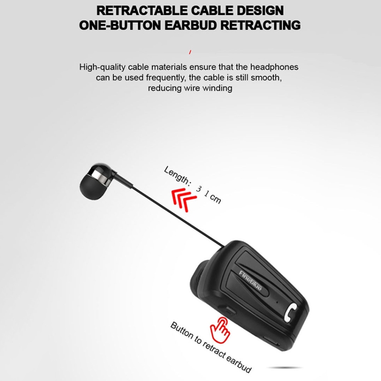 Fineblue F-V6 Lavalier Pull Cable Bluetooth 4.0 Earphone(White) Fineblue F-V6 Lavalier Pull Cable Bluetooth 4.0 Earphone(White)