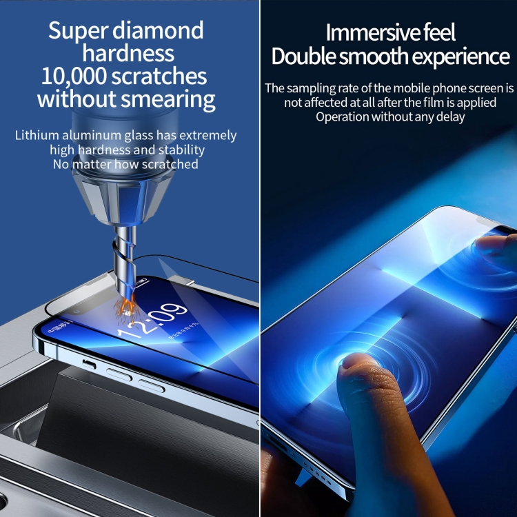 For iPhone 13 Pro Max 25pcs Fast Attach Dust-proof Anti-static Tempered Glass Film For iPhone 13 Pro Max 25pcs Fast Attach Dust-proof Anti-static Tempered Glass Film