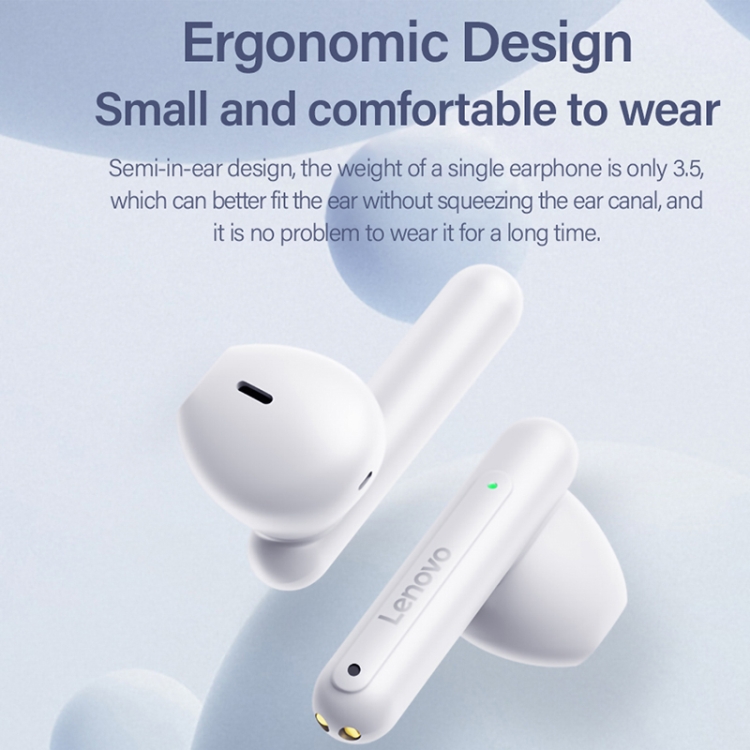 Lenovo LP1Pro Half In-Ear HD Call Wireless Bluetooth TWS Sports Earphone(White) Lenovo LP1Pro Half In-Ear HD Call Wireless Bluetooth TWS Sports Earphone(White)