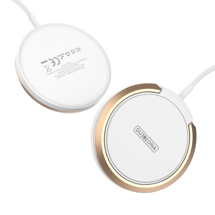 DUZZONA W1 15W Magnetic Wireless Charger with Ring Holder, Cable Length: 1.2m(White) DUZZONA W1 15W Magnetic Wireless Charger with Ring Holder, Cable Length: 1.2m(White)