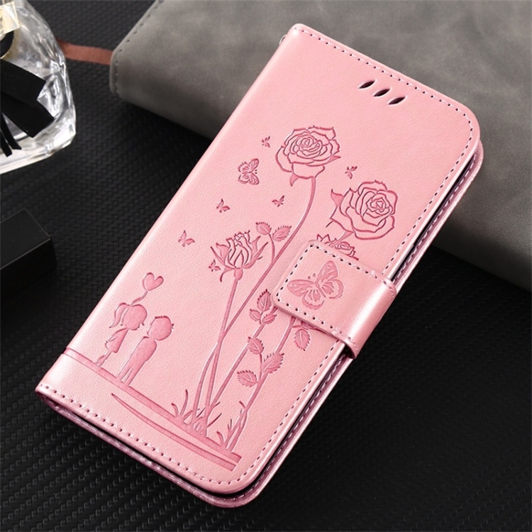 For Samsung Galaxy S22+ 5G Embossing Rose Couple Leather Phone Case(Pink) For Samsung Galaxy S22+ 5G Embossing Rose Couple Leather Phone Case(Pink)