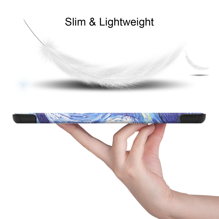 Para Samsung Galaxy Tab S8 Custer Pinted TPU Smart Tablet Function (Starry Sky) - 3