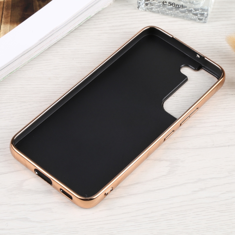 For Samsung Galaxy S22 5G SULADA Shockproof TPU + Handmade Leather Phone Case(Blue) For Samsung Galaxy S22 5G SULADA Shockproof TPU + Handmade Leather Phone Case(Blue)