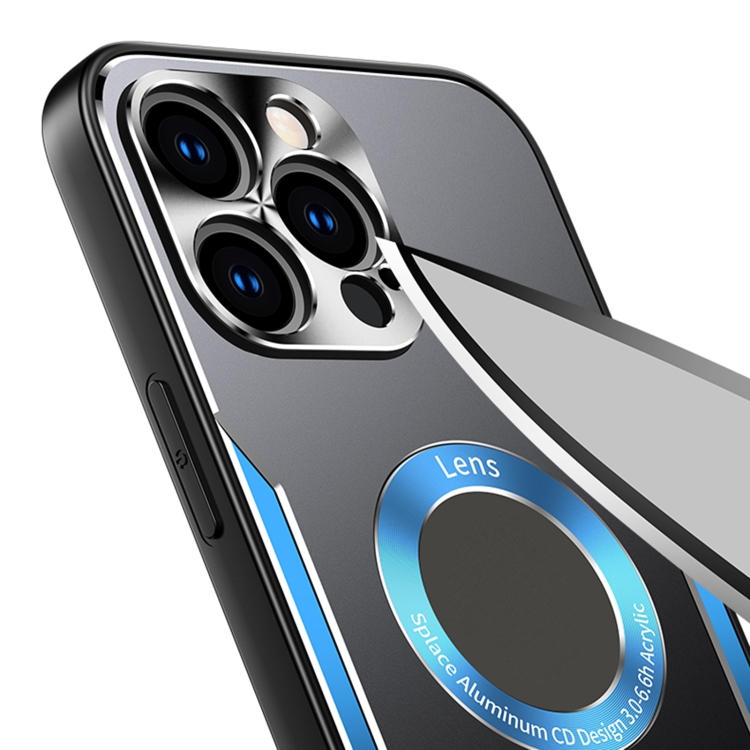 For iPhone 13 Aluminum Alloy + TPU Phone Case(Black Silver) For iPhone 13 Aluminum Alloy + TPU Phone Case(Black Silver)