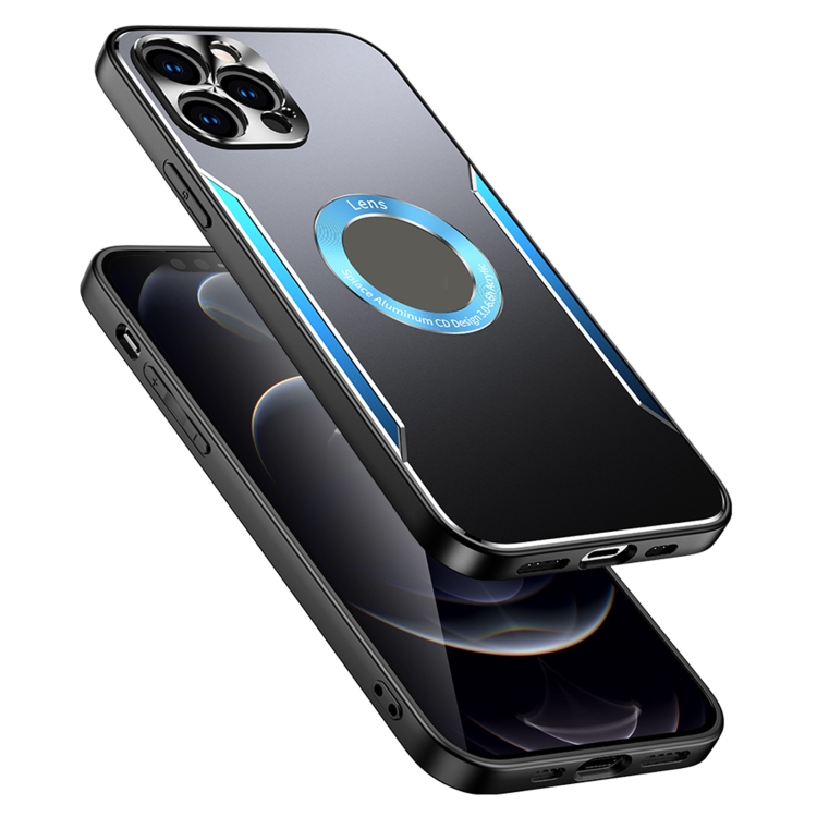 For iPhone 11 Aluminum Alloy + TPU Phone Case (Black Silver) For iPhone 11 Aluminum Alloy + TPU Phone Case (Black Silver)