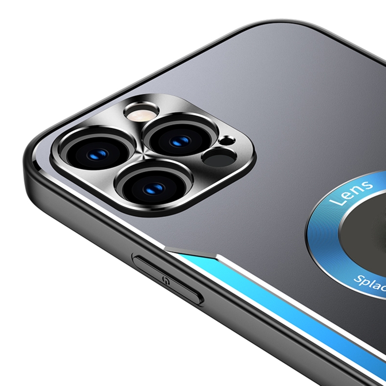 For iPhone 11 Aluminum Alloy + TPU Phone Case (Black Silver) For iPhone 11 Aluminum Alloy + TPU Phone Case (Black Silver)