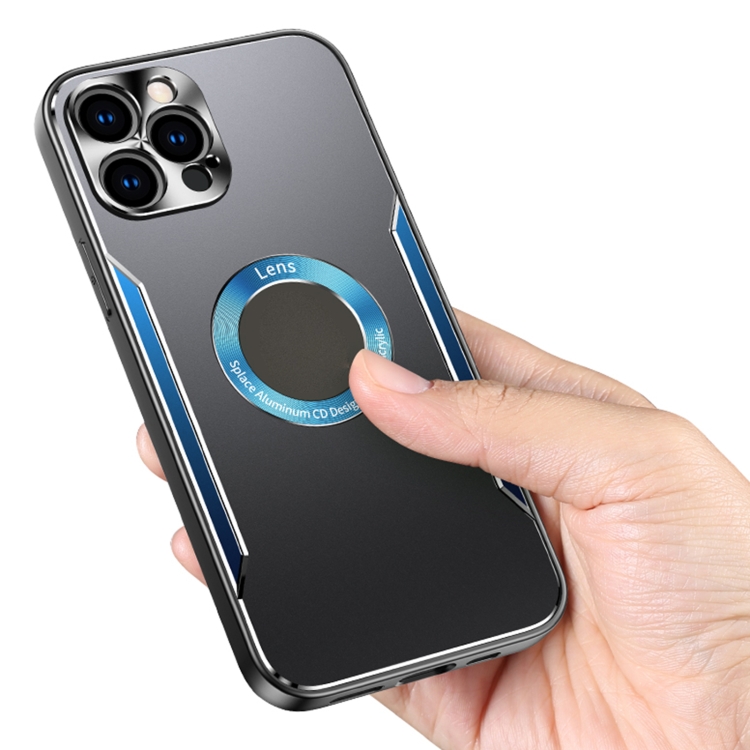 For iPhone 11 Aluminum Alloy + TPU Phone Case (Black Silver) For iPhone 11 Aluminum Alloy + TPU Phone Case (Black Silver)