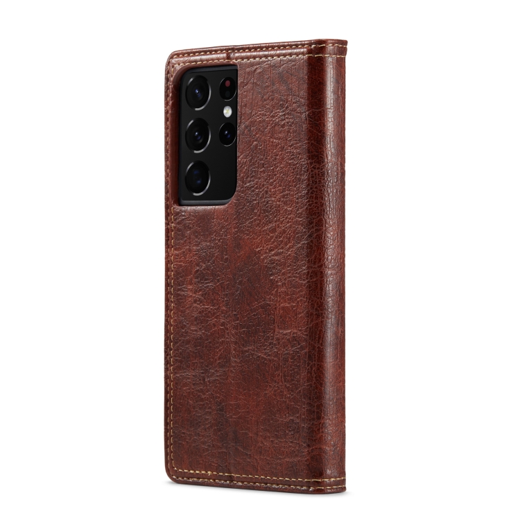 For Samsung Galaxy S21+ 5G Vintage Bark Texture Wallet Leather Phone Case(Brown) For Samsung Galaxy S21+ 5G Vintage Bark Texture Wallet Leather Phone Case(Brown)
