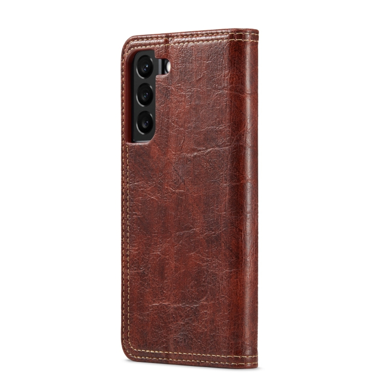 For Samsung Galaxy S22 5G Vintage Bark Texture Wallet Leather Phone Case(Brown) For Samsung Galaxy S22 5G Vintage Bark Texture Wallet Leather Phone Case(Brown)