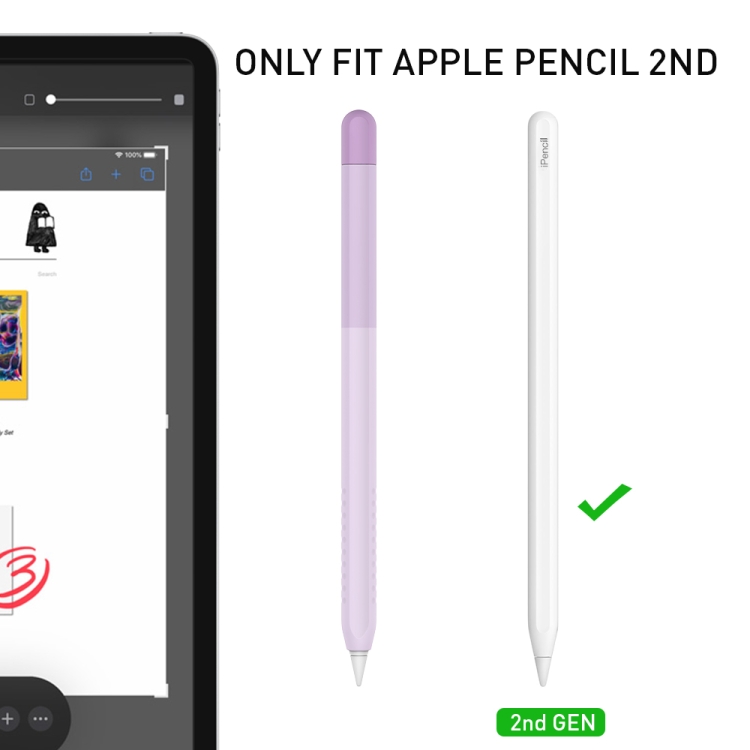 DUX DUCIS Rainbow Gradient Silicone Stylus Protective Case for Apple Pencil 2 / Pro(Gradient Purple) DUX DUCIS Rainbow Gradient Silicone Stylus Protective Case for Apple Pencil 2 / Pro(Gradient Purple)