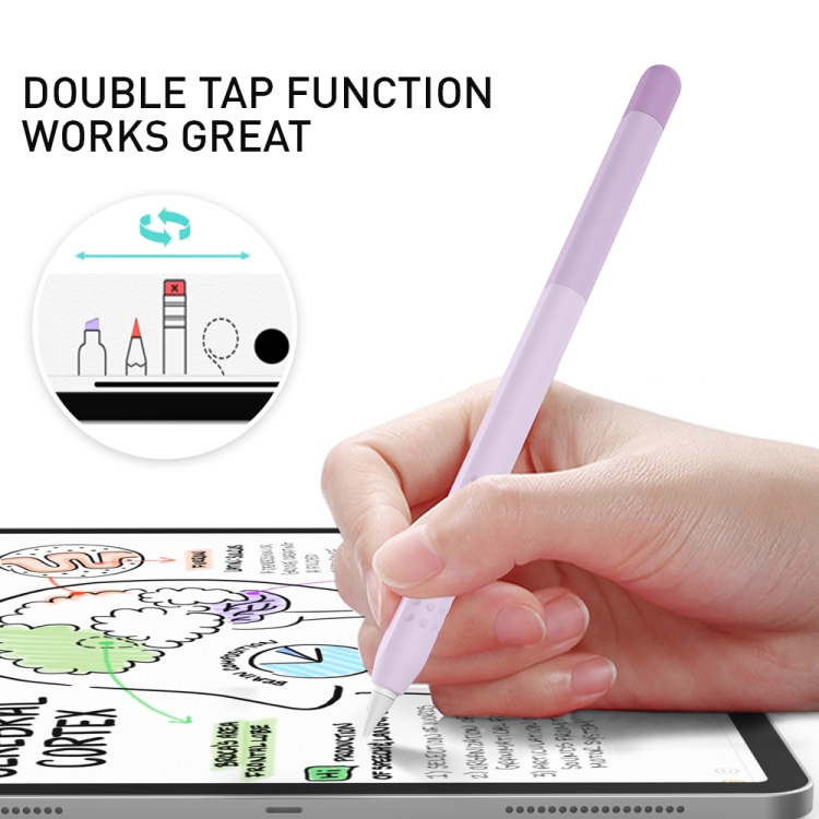 DUX DUCIS Rainbow Gradient Silicone Stylus Protective Case for Apple Pencil 2 / Pro(Gradient Purple) DUX DUCIS Rainbow Gradient Silicone Stylus Protective Case for Apple Pencil 2 / Pro(Gradient Purple)