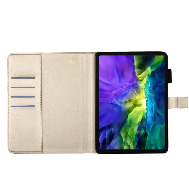 For iPad Pro 11 inch 2020 / 2018 Embossed Butterfly Pattern Smart Leather Tablet Case(Gold) For iPad Pro 11 inch 2020 / 2018 Embossed Butterfly Pattern Smart Leather Tablet Case(Gold)
