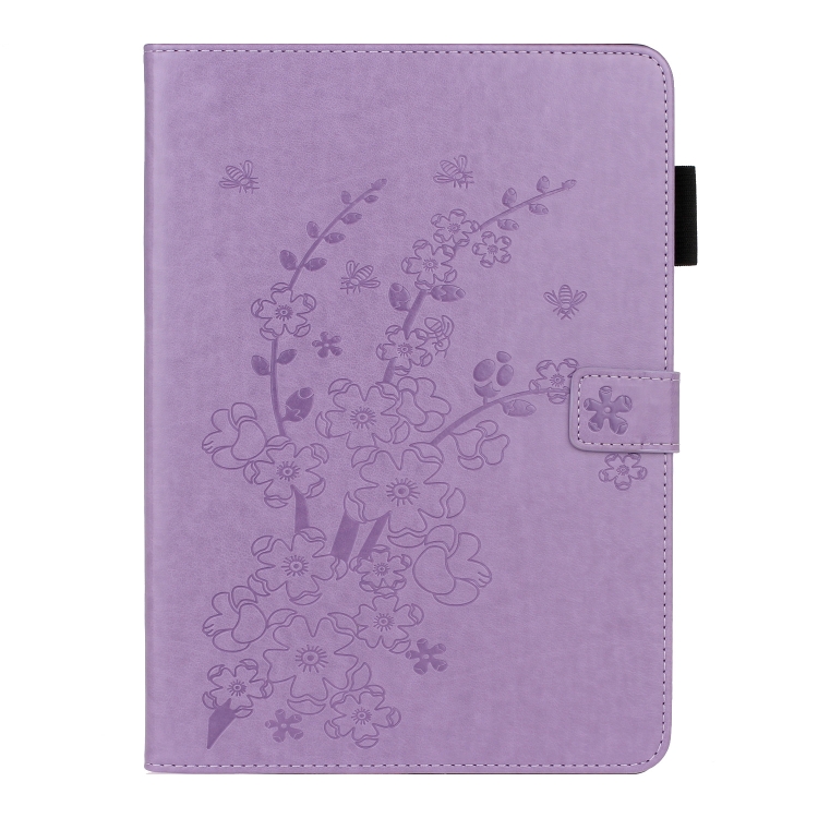 For iPad Pro 11 inch 2020 / 2018 Embossed Plum Bossom Pattern Smart Leather Tablet Case(Purple) For iPad Pro 11 inch 2020 / 2018 Embossed Plum Bossom Pattern Smart Leather Tablet Case(Purple)