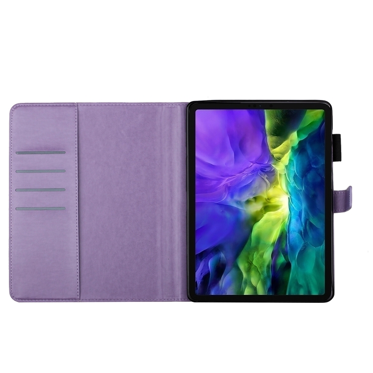 For iPad Pro 11 inch 2020 / 2018 Embossed Plum Bossom Pattern Smart Leather Tablet Case(Purple) For iPad Pro 11 inch 2020 / 2018 Embossed Plum Bossom Pattern Smart Leather Tablet Case(Purple)